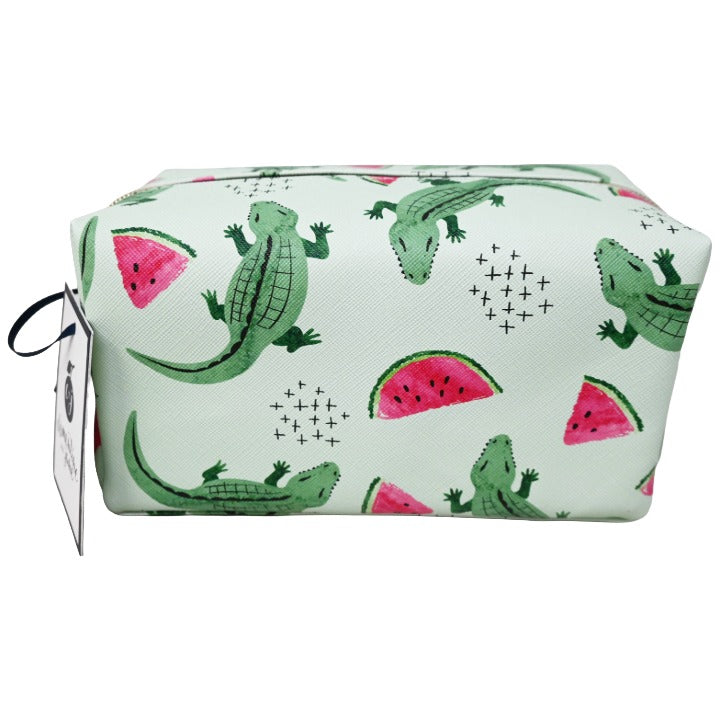 *OUTSIDE CA* PENCIL CASE W/ALLIGATOR-WATERMELON PRINT CLEMENTINE AND JANE C/P 40