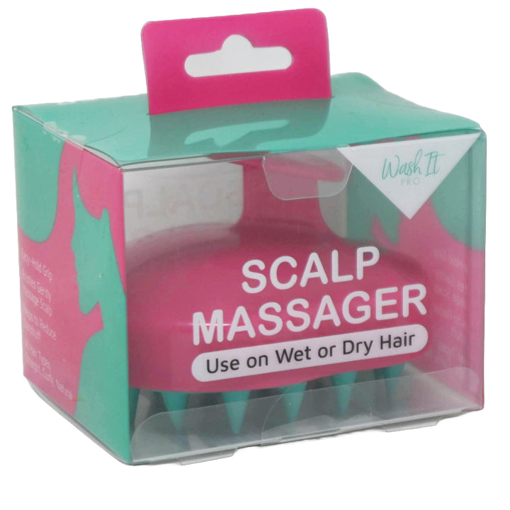 GREEN SCALP MASSAGER BRUSH C/P 72