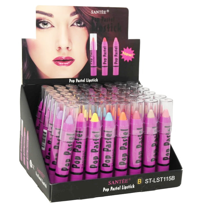 Asst Kissable Lips Lipstick in 48pc Displayer C/P 576 SANTEE