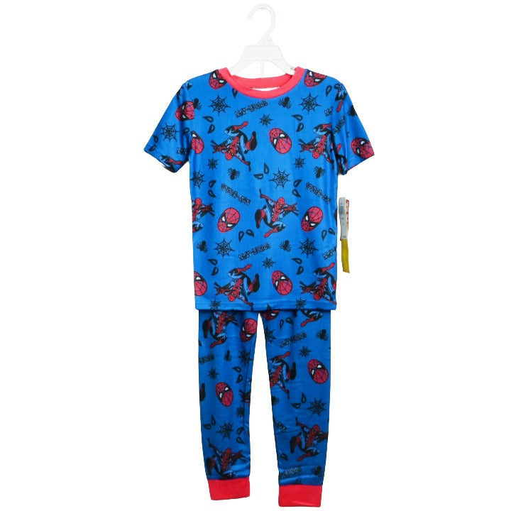 Sketched Spider Sz 4,6,8,10 2pc Pajama Set Sleepwear C/P 6 Marvel Spiderman