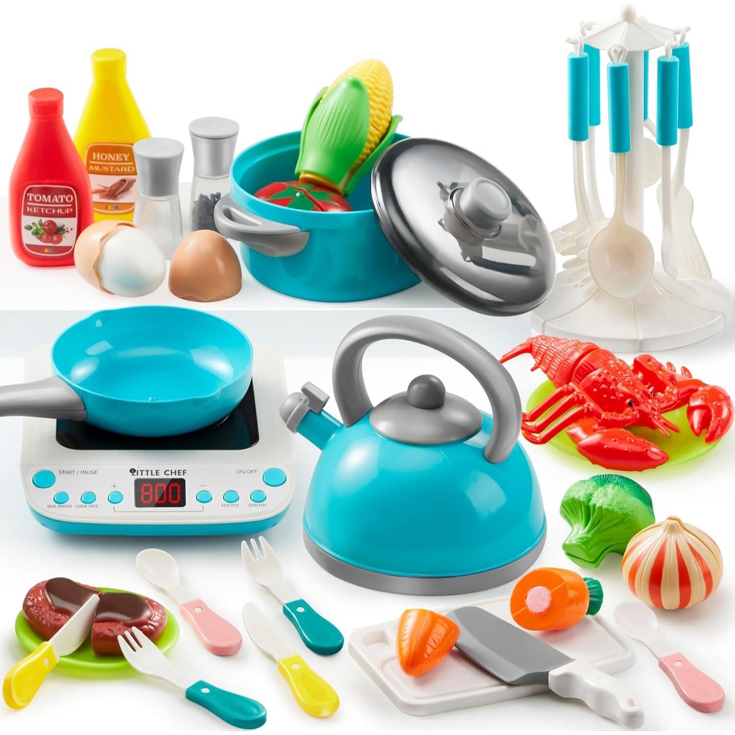 37pc Kid Kitchen Play Set Toys C/P 12