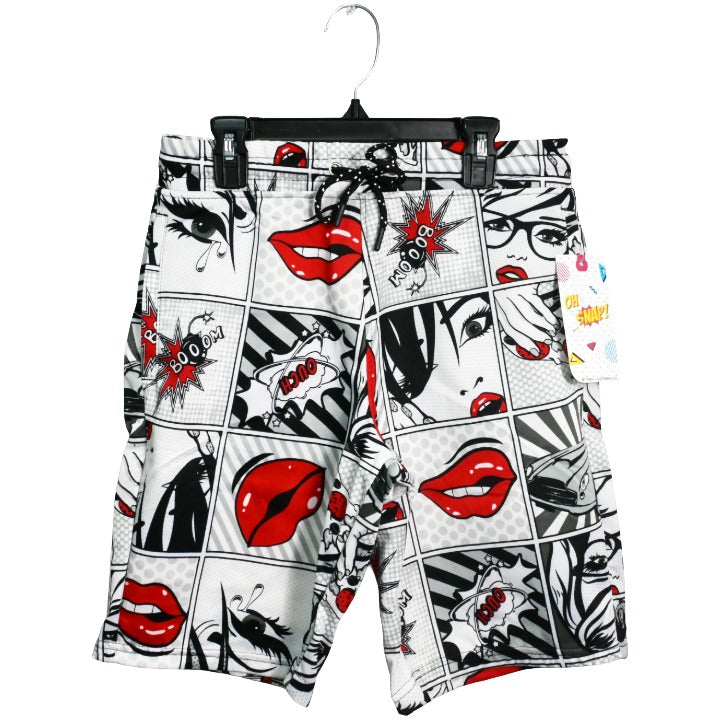 Mens Gry Pop Art Volley Shorts C/P 48 Drill Clothing Co.
