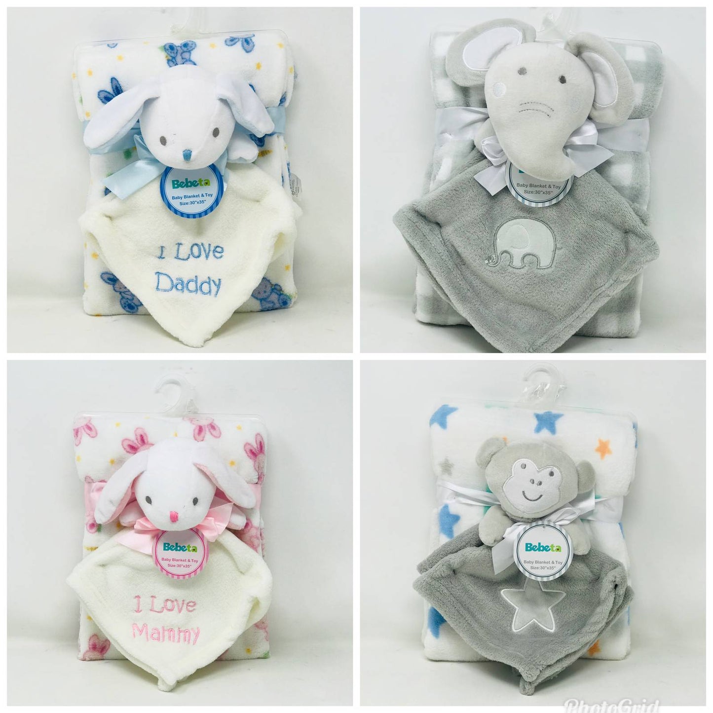 BABY BLANKET WITH TOY, 4 ASST STYLE C/P 12