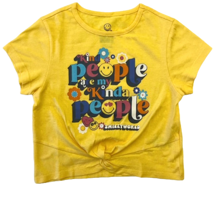 4-6X GIRL KIND PEOPLE ARE MY KIND OF PEOPLE TWIST FRONT T-SHIRT C/P 24