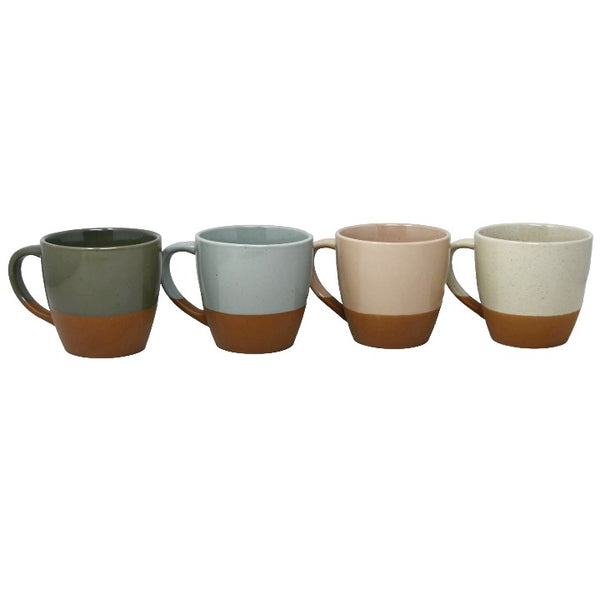 4pk Mug Set Asst Speckle C/P 6