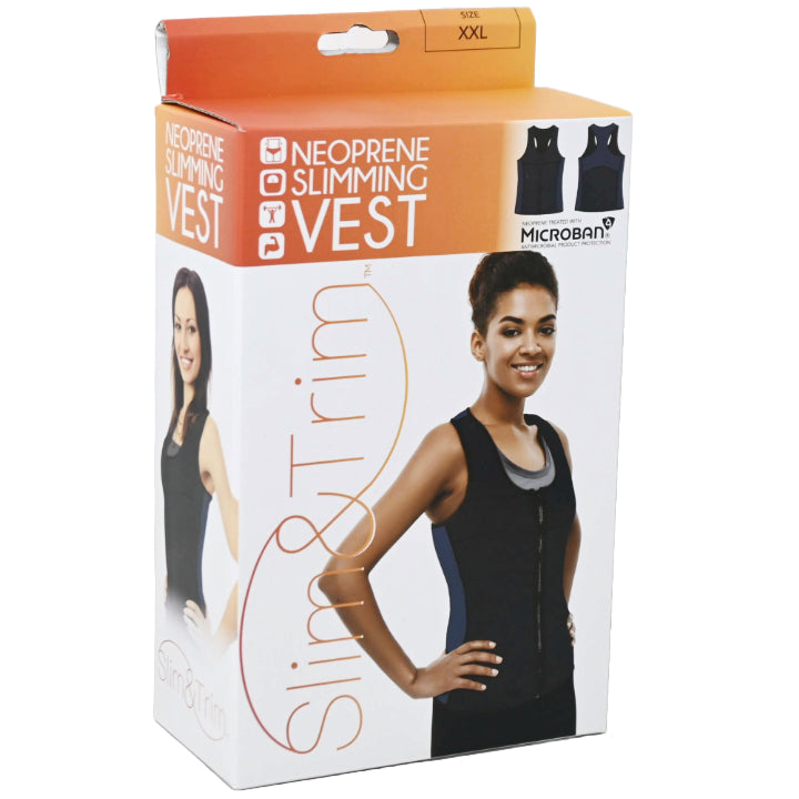 XXL BLK/NAVY WOMEN NEOPRENE VEST (BOXED) C/P 12