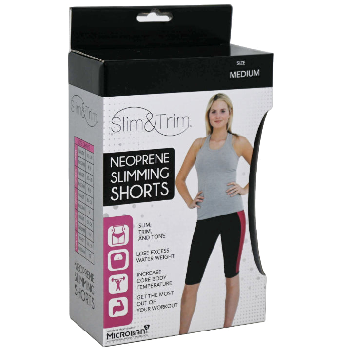 MED. BLK/PINK WOMEN NEOPRENE SHORT (BOXED) C/P 12