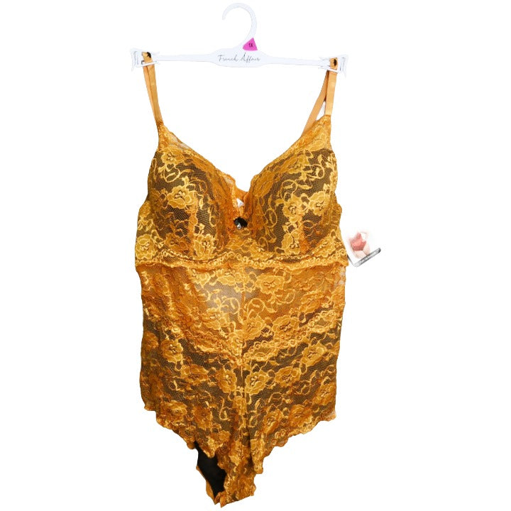 Ylw Lace Bodysuit C/P 36 French Affair