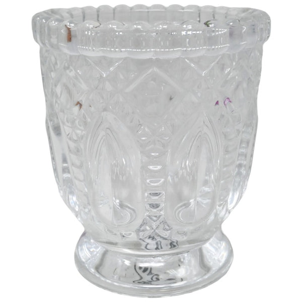 Clear Textured Glass With Base Votive Candle Holder C/P 48 Richland