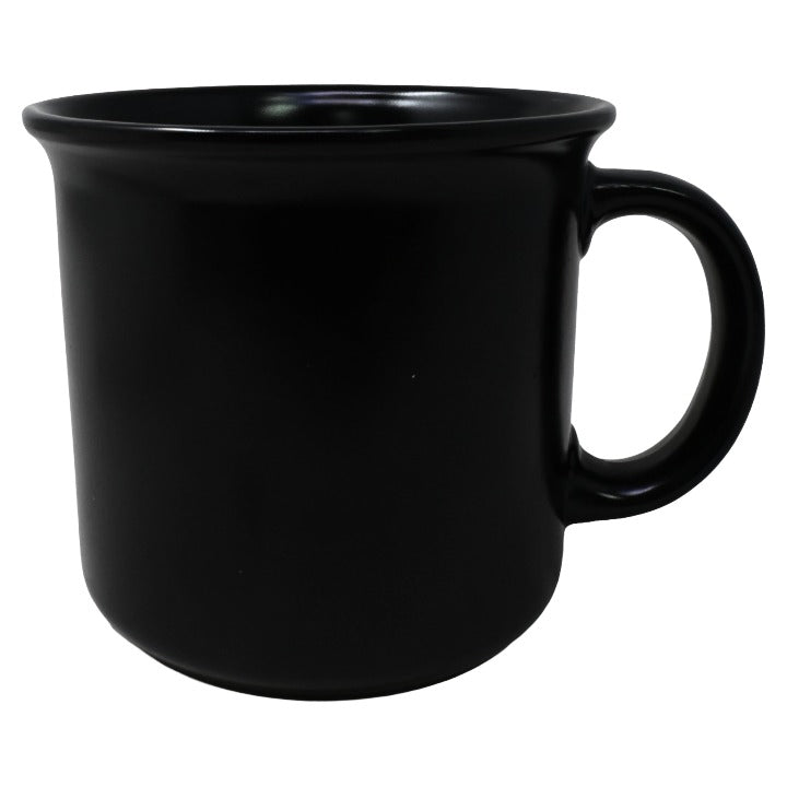 Blk Camper Mug C/P 36 MRKT FINDS