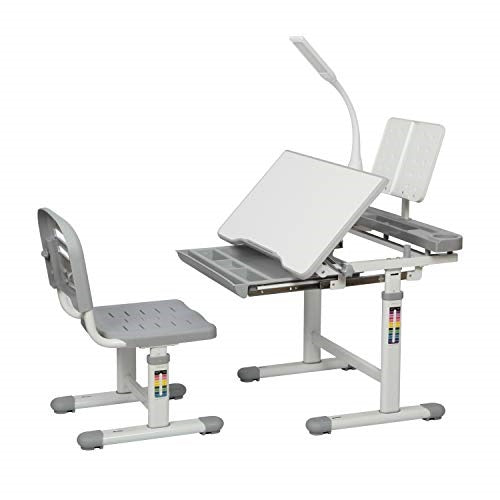 Children's Grey Desk and Chair C/P 1