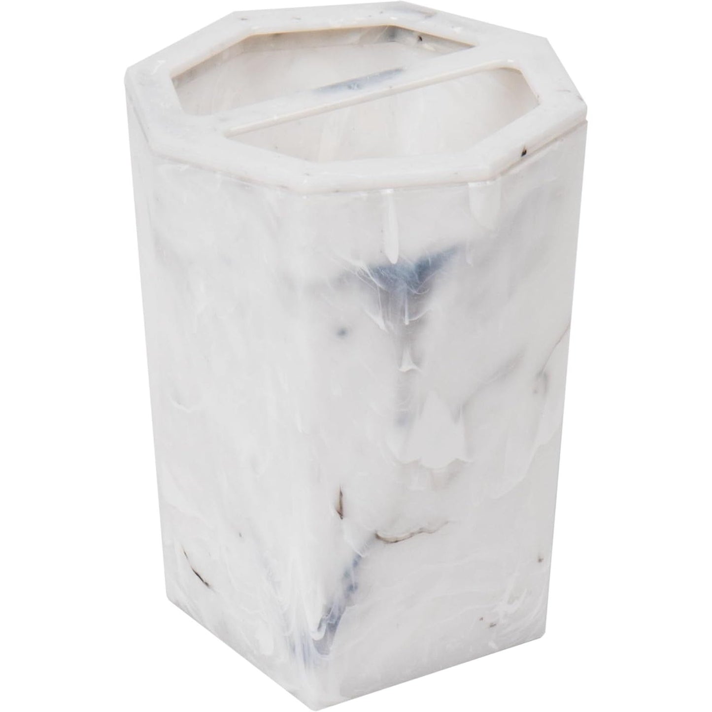 PLASTIC MARBLE TOOTHBRUSH HOLDER C/P 24