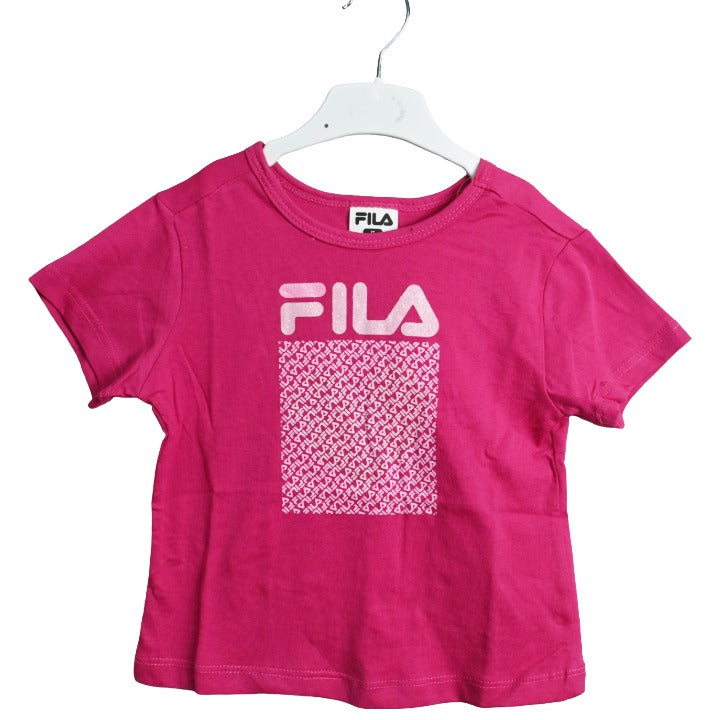 Tod Girls Pnk Heart Tee C/P 48 Fila