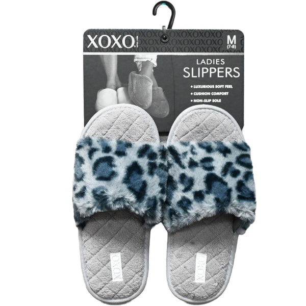 S-L XOXO LADIES ANIMAL PRINT SLIPPERS C/P 24