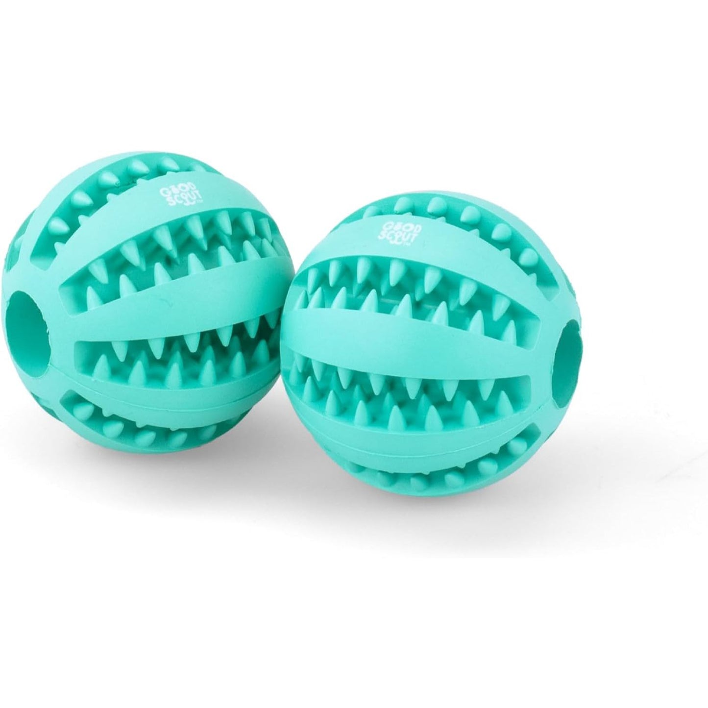 2pk BLUE RUBBER DENTAL BALL PET TOY C/P 50