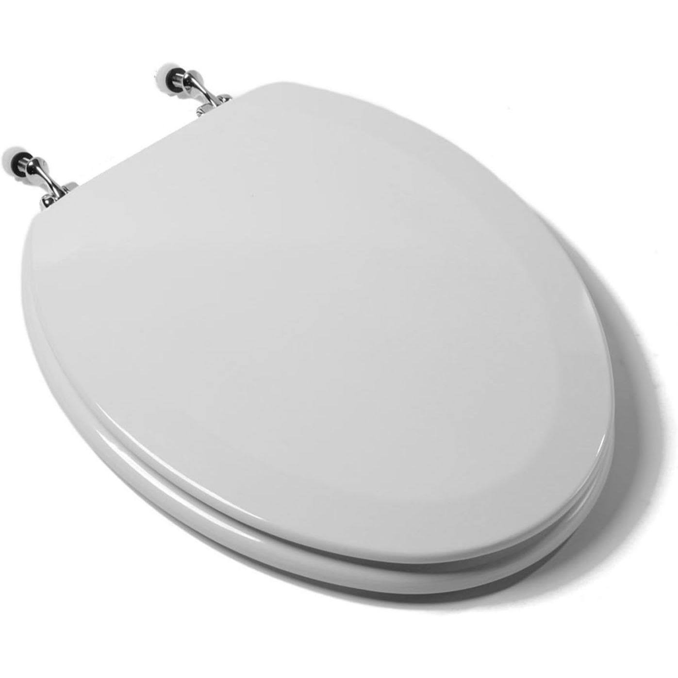 *OUTSIDE OF CA*Toilet Seat Premium MDF White with Metal Hinges C/P 6