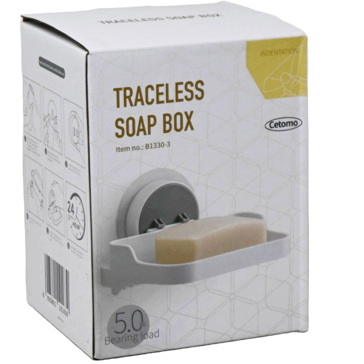 3PK WHITE BATHROOM SOAP SHELF C/P 27