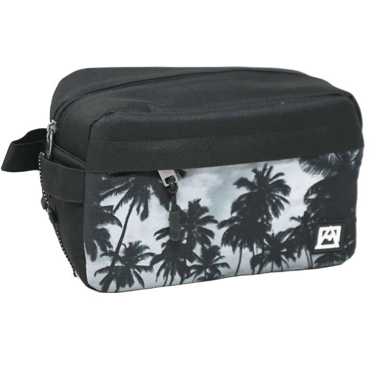 *OUTSIDE OF CA* AVALANCHE MEN BLACK PRINTED TOILETRY BAG C/P 30