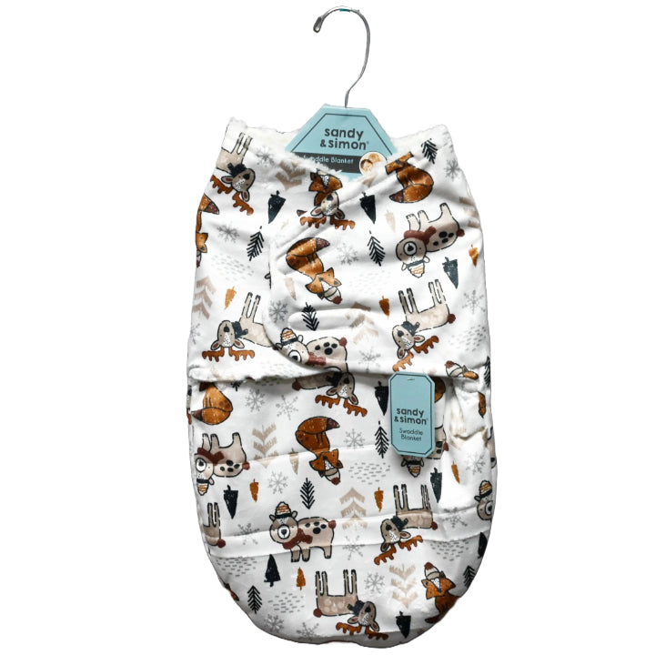 SINGLE SWADDLE - PRINTED MINK WINTER TAN C/P 36