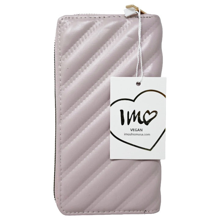 PNK QUILT ZIP WALLET (NO UPC, HAS PROP 65 LABEL) C/P 50