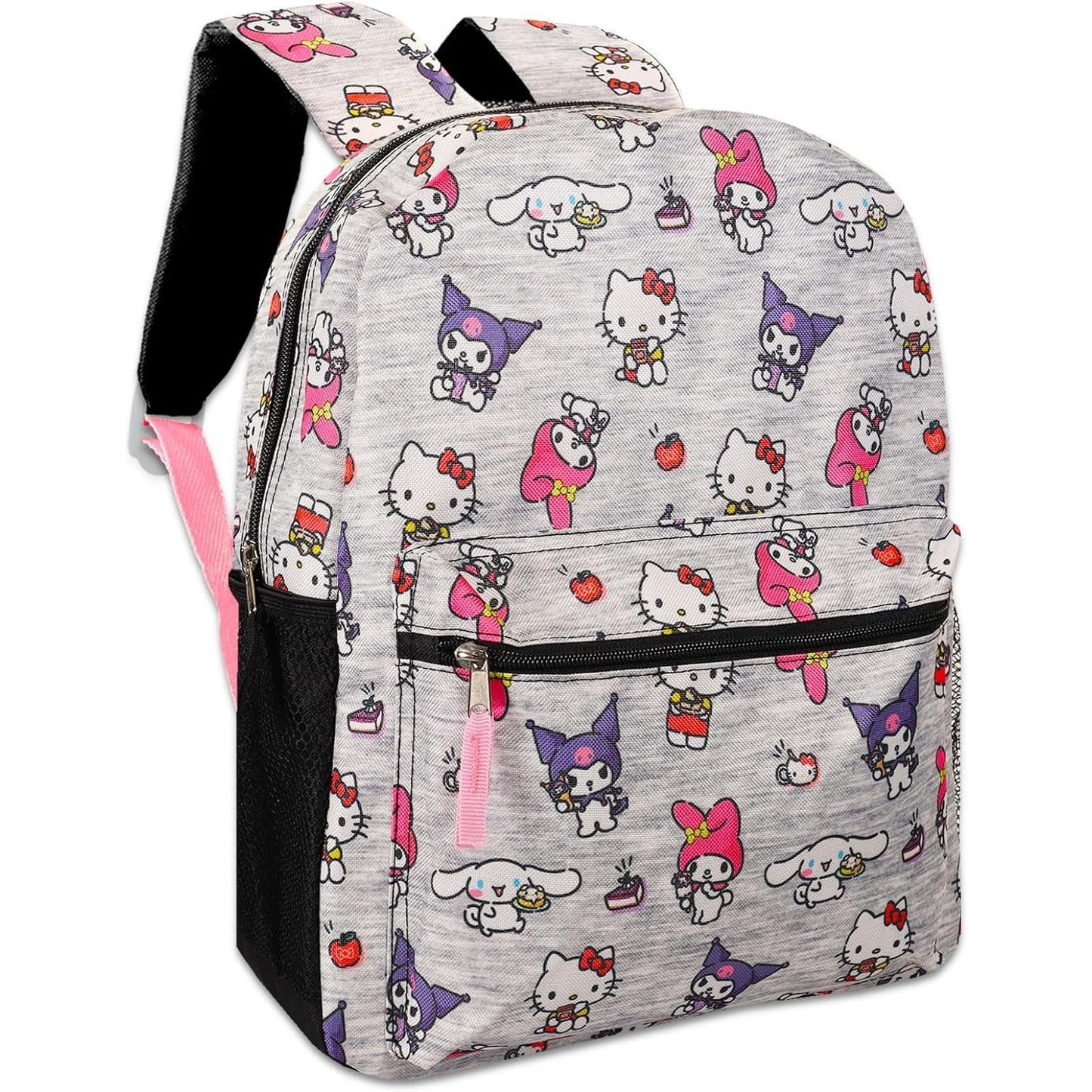 16"x12"x5" LRG WHITE HELLO KITTY BACKPACK C/P 12