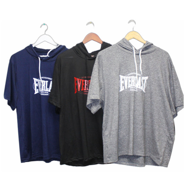 EVERLAST MENS LOUNGE HOODED T-SHIRT, ASST SIZE & COLOR, (No hanger included) C/P 30