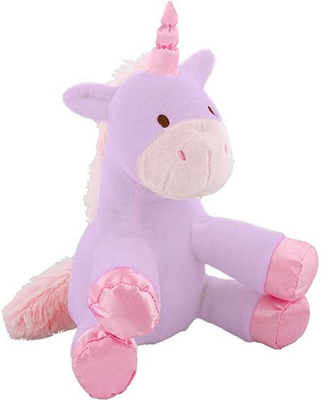 8" Purple Baby Unicorn with Rattle C/P 24