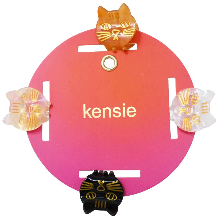 4pc Cat Hair Clip Set C/P 108 Inner Bag 36 Kensie