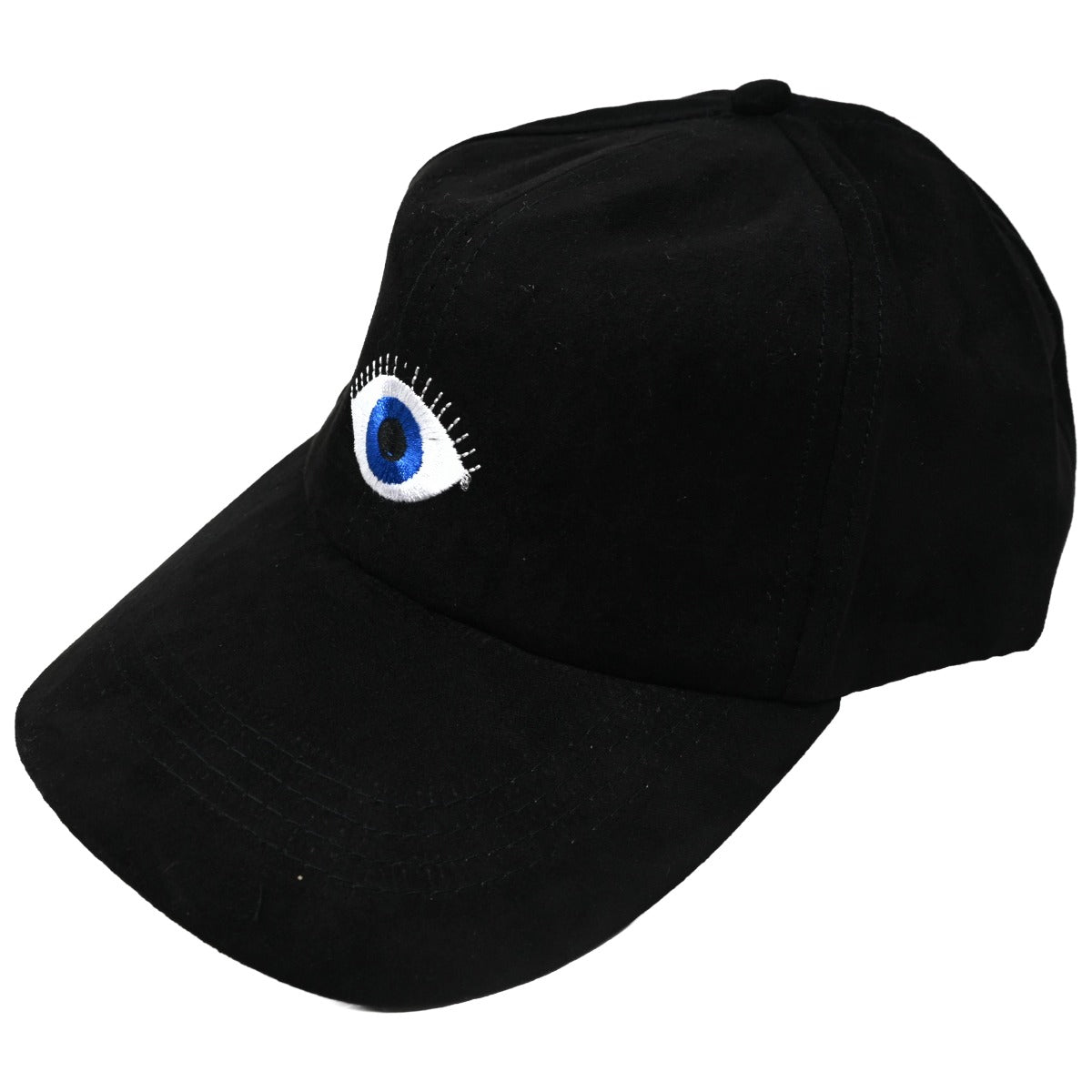 Blk Suede Eye Cap C/P 48 Nicole Marciano