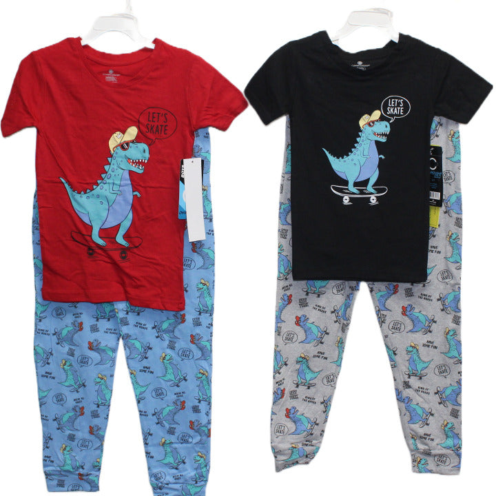 2pc "LET'S SKATE" BOYS SLEEP SET (2 ASST PRINTS -SIZE: 2T,3T,4T) C/P 24