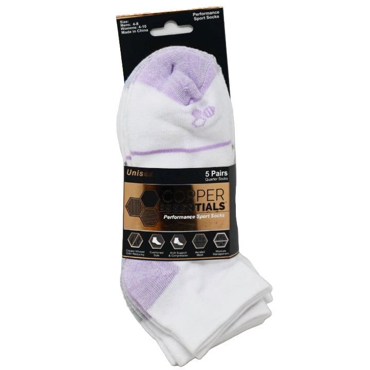 5pk CE SPORT HC QTR SOCKS SIZE 9-11 C/P 12