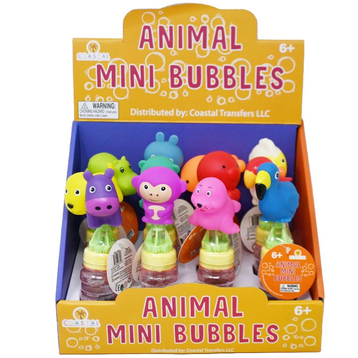 ANIMAL ASST MINI BUBBLES C/P 48
