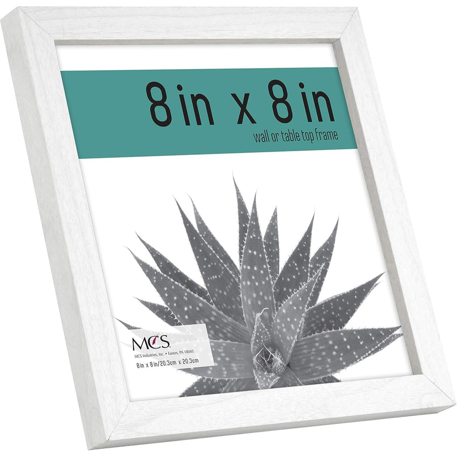 6pk 8X8" WHITE WOODGRAIN FRAME C/P 1