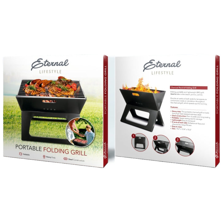 Portable Folding Grill - Black C/P 5