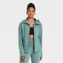 SM JADE WOMEN FLEECE FULL ZIP HOODED SWEATSHIRT C/P 12