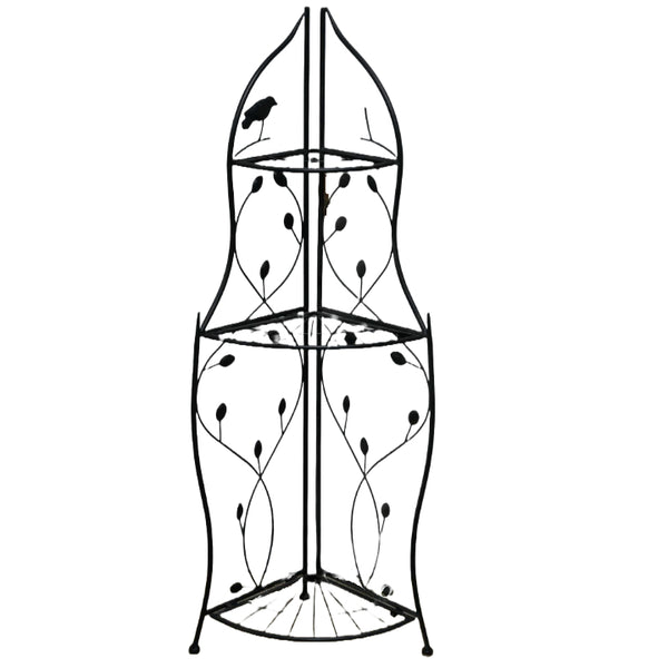 3-Tier Corner Rack 46.6"Hx16.2"Lx11.8"W C/P 5