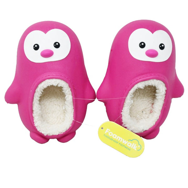 TODDLER GIRLS FUCHSIA NOVELTY PENGUIN FOAMWALK 4-ASST SIZE C/P 20