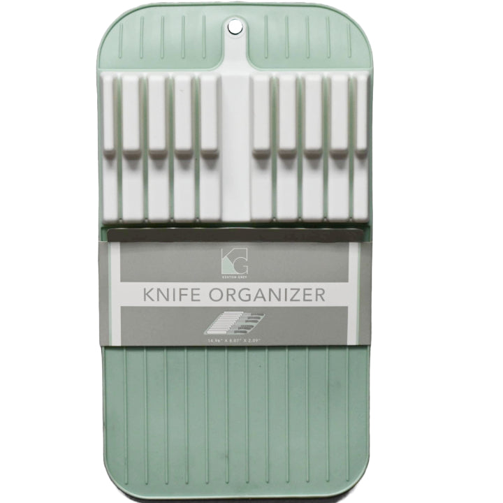 15x8x2" Grey Silicone Knife Organizer C/P 24