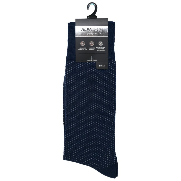 *NO USA* Mens 10-13 Blue 1 pair ALFANI DRESS SOCKS C/P 180