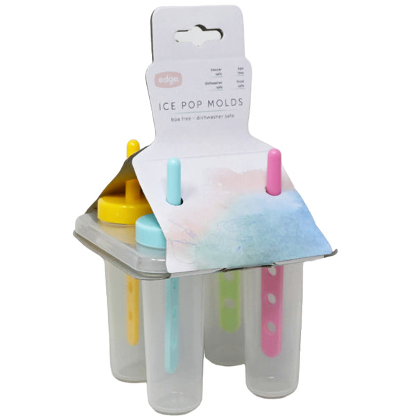 Edge 4pk Popsicle Mold Blue Handles C/P 90