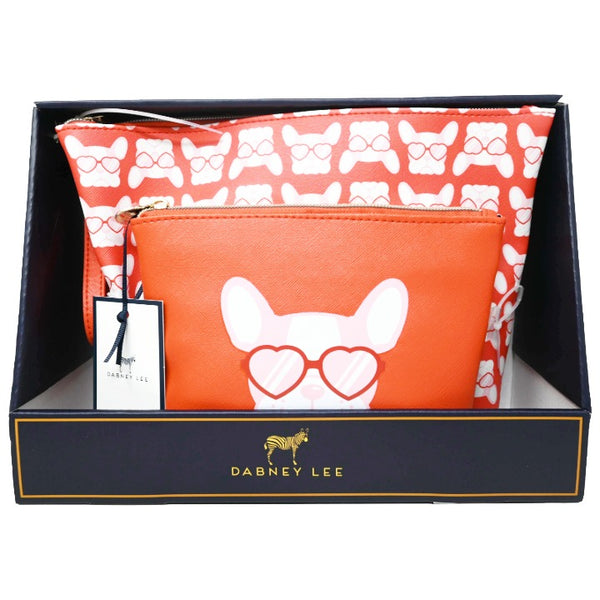 *OUTSIDE CA* DOG PRINT COSMETIC BAG DABNEY LEE C/P 20