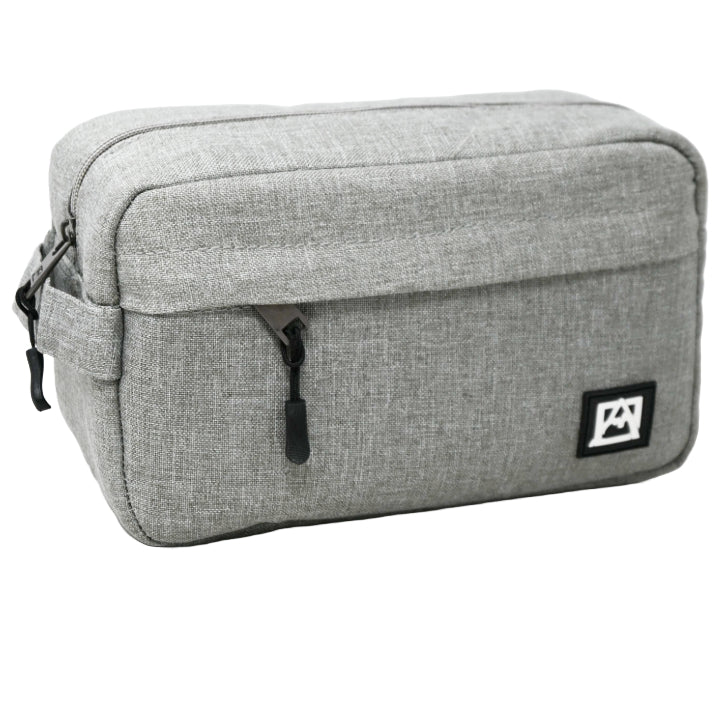 *OUTSIDE OF CA* LRG GRAY MEN TOILETRY BAG C/P 30
