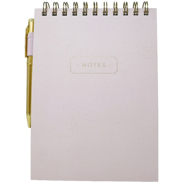 Blush Spiral Notebook with Pen C/P 36 Eccolo