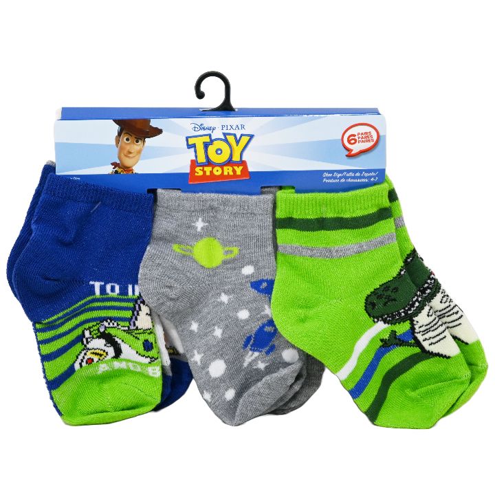 6pk TOY STORY 4 HOWDY PARTNER QTR SOCKS C/P 30