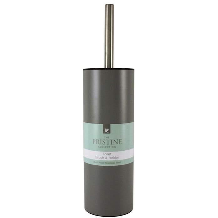 TALL TOILET BRUSH W/HOLDER C/P 12