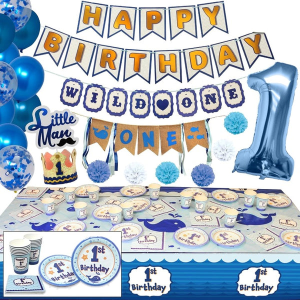 80pc 1st Birthday Party Set C/P 12