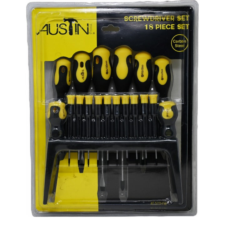 18pc Screwdriver Set - Yellow C/P 10