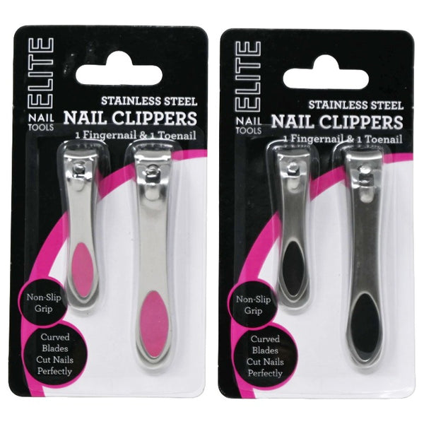 2 Asst 2pk Nail Clippers C/P 144 Inner 6 ELITE