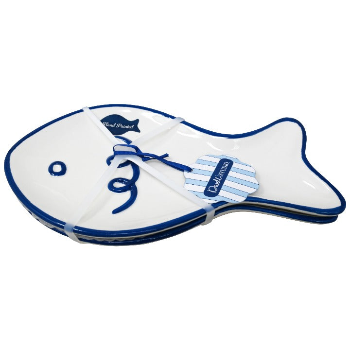 2pk 10" Fish Plates C/P 16 Dwell Studio