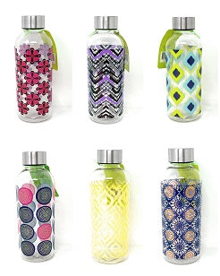 20oz WATER BOTTLE, 6 ASST PRINTS C/P 48